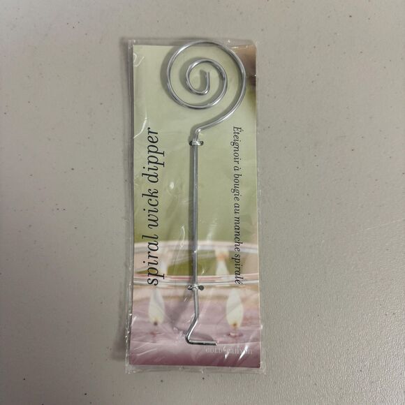 Wick Dipper Candle Snuffer Flame Extinguisher Tool Gold Canyn Spiral Home Silver - Picture 1 of 5